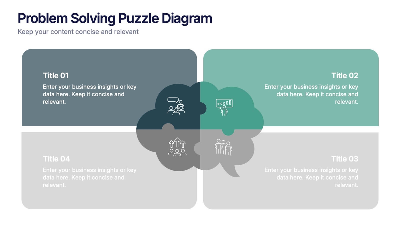 Problem Solving Puzzle Diagram Presentation PowerPoint Template And Google Slides Theme