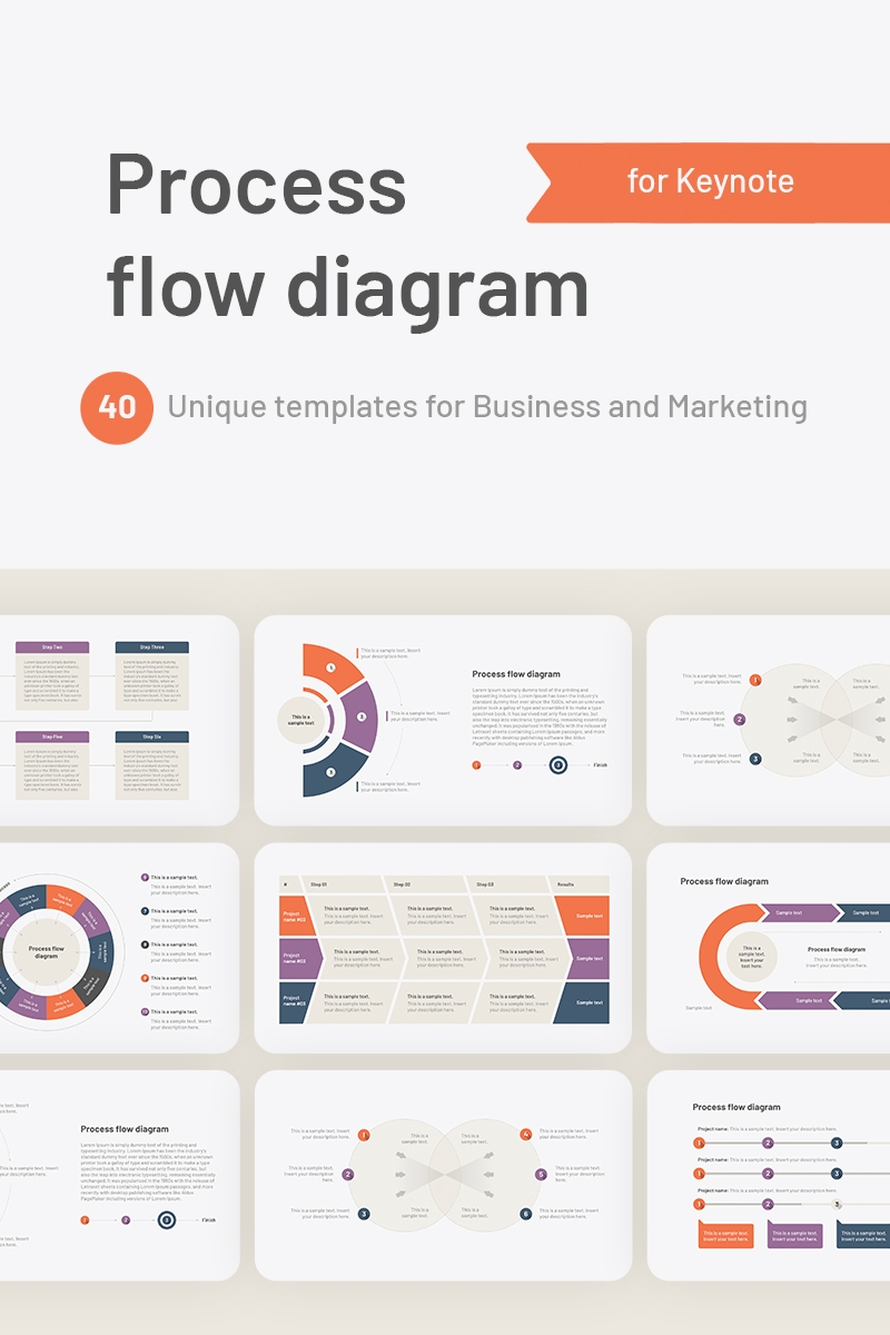 Process Flow Diagram Keynote Template