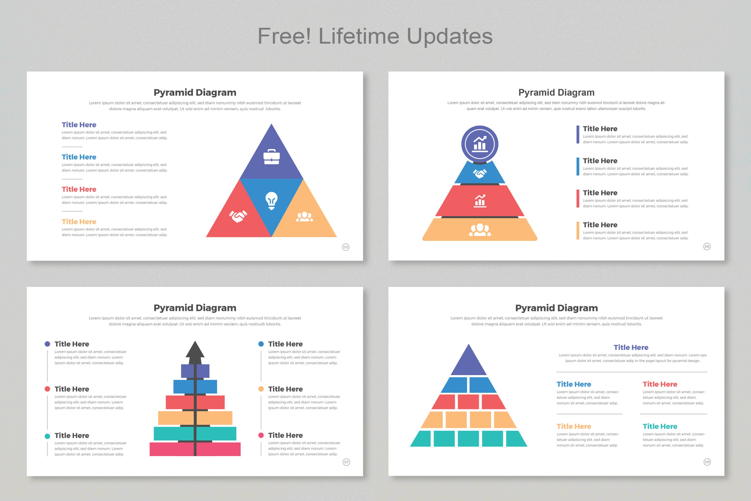 Pyramid Diagram Infographic Templates Mighty Slide