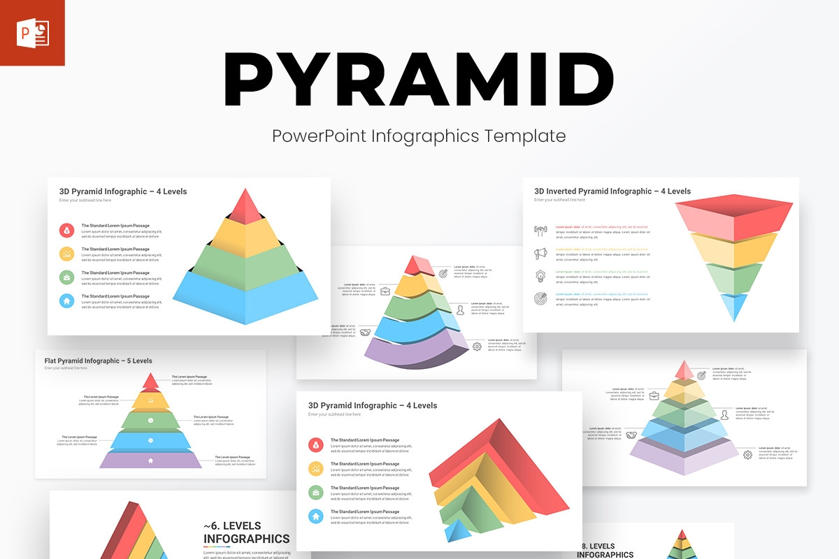 Pyramid Infographics PowerPoint Template Diagrams Nulivo Market