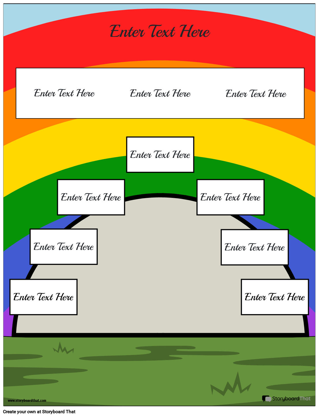 Rainbow Diagram Template