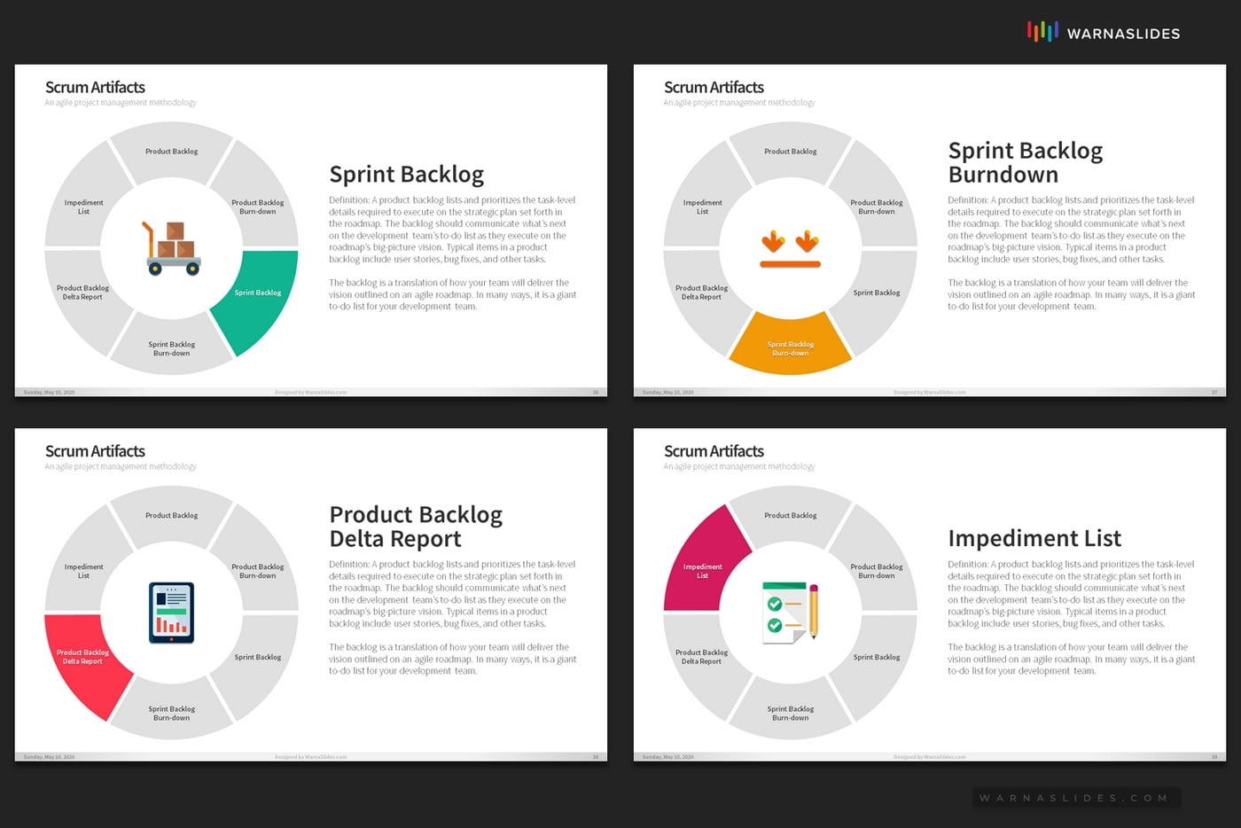 Scrum Process PowerPoint Template PowerPoint Slide Master Templates U0026 Infographics