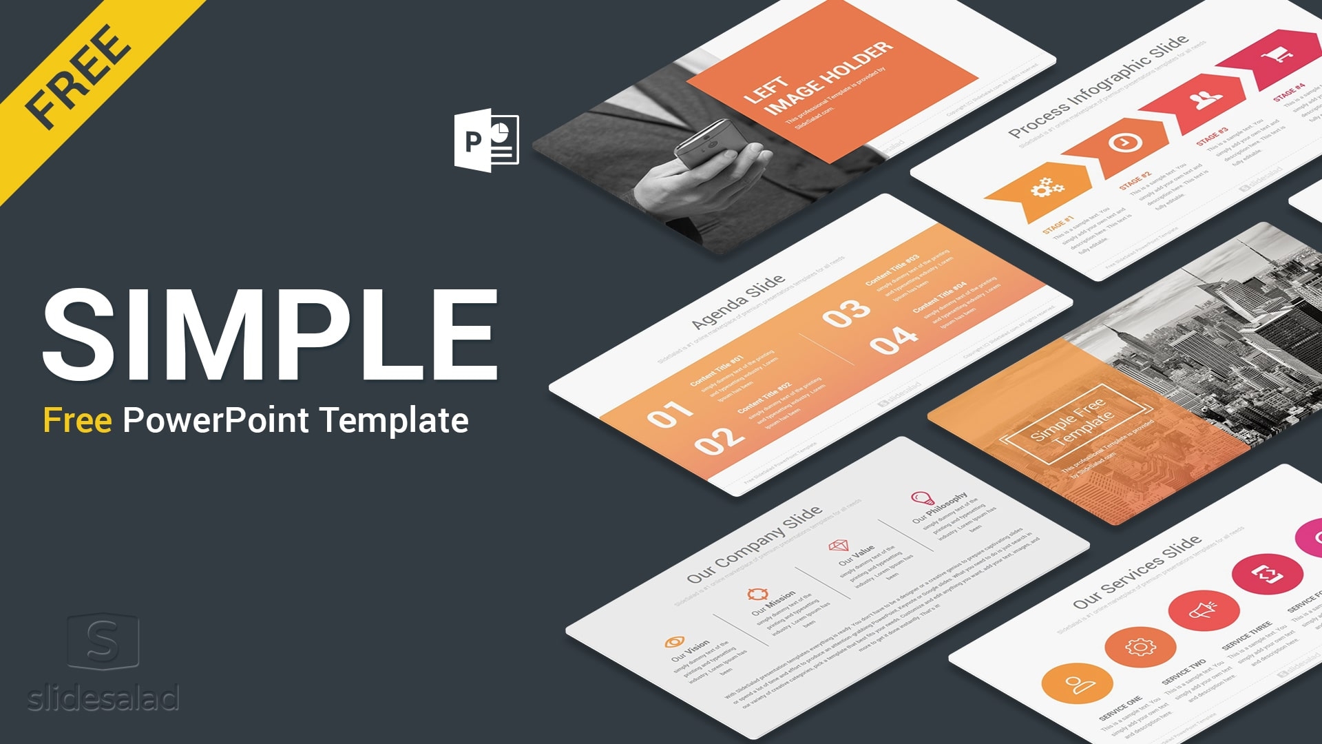 Simple Free PowerPoint Presentation Template Free Download 