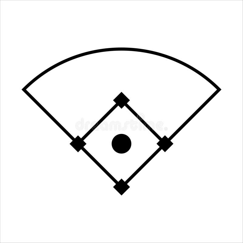Softball Diamond Outline Stock Illustrations 53 Softball Diamond 