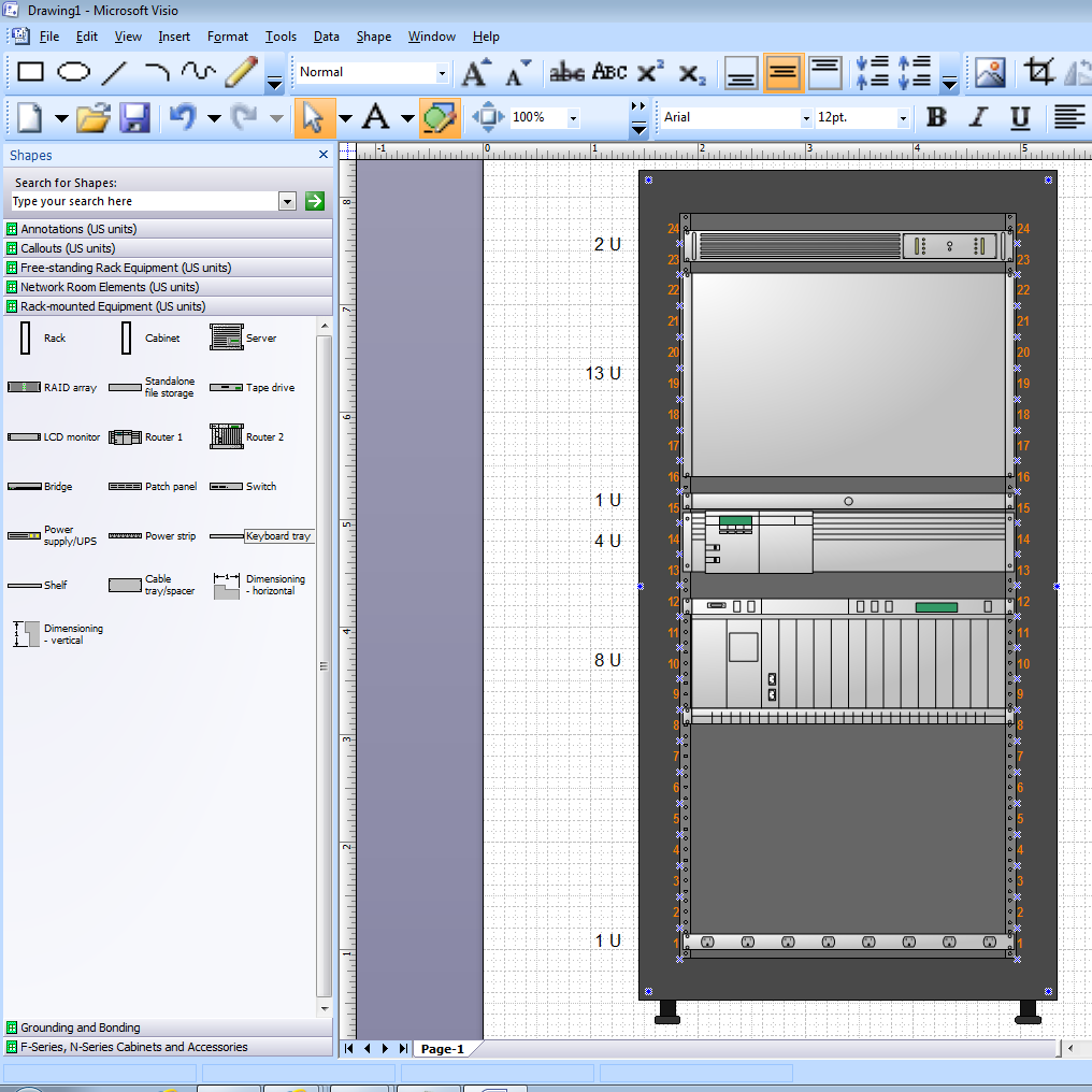 Visio Network Rack Diagram Template