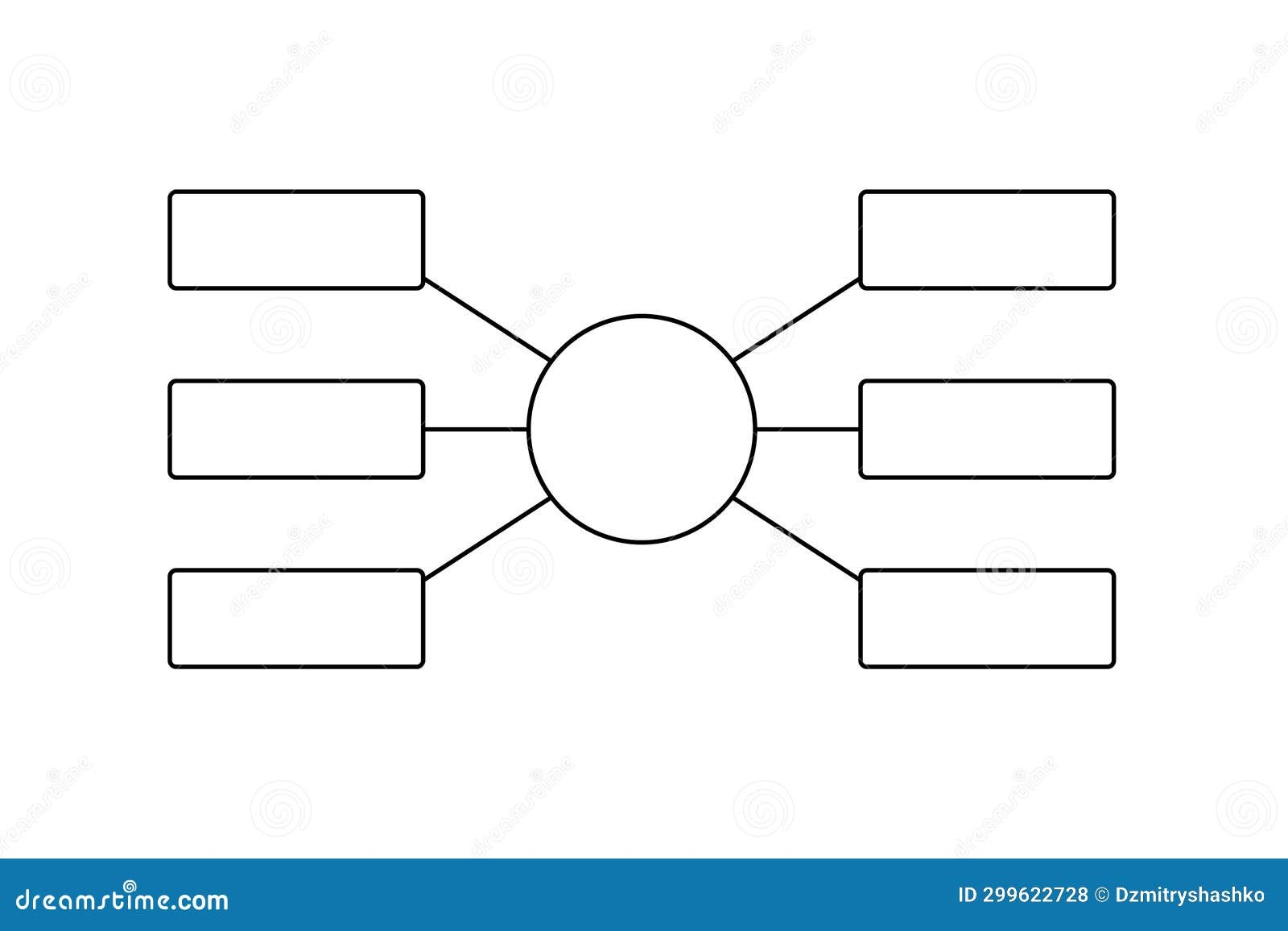 Spider Diagram With Outline Rectangle Icon Stock Vector Illustration Of Info Pictogram 299622728