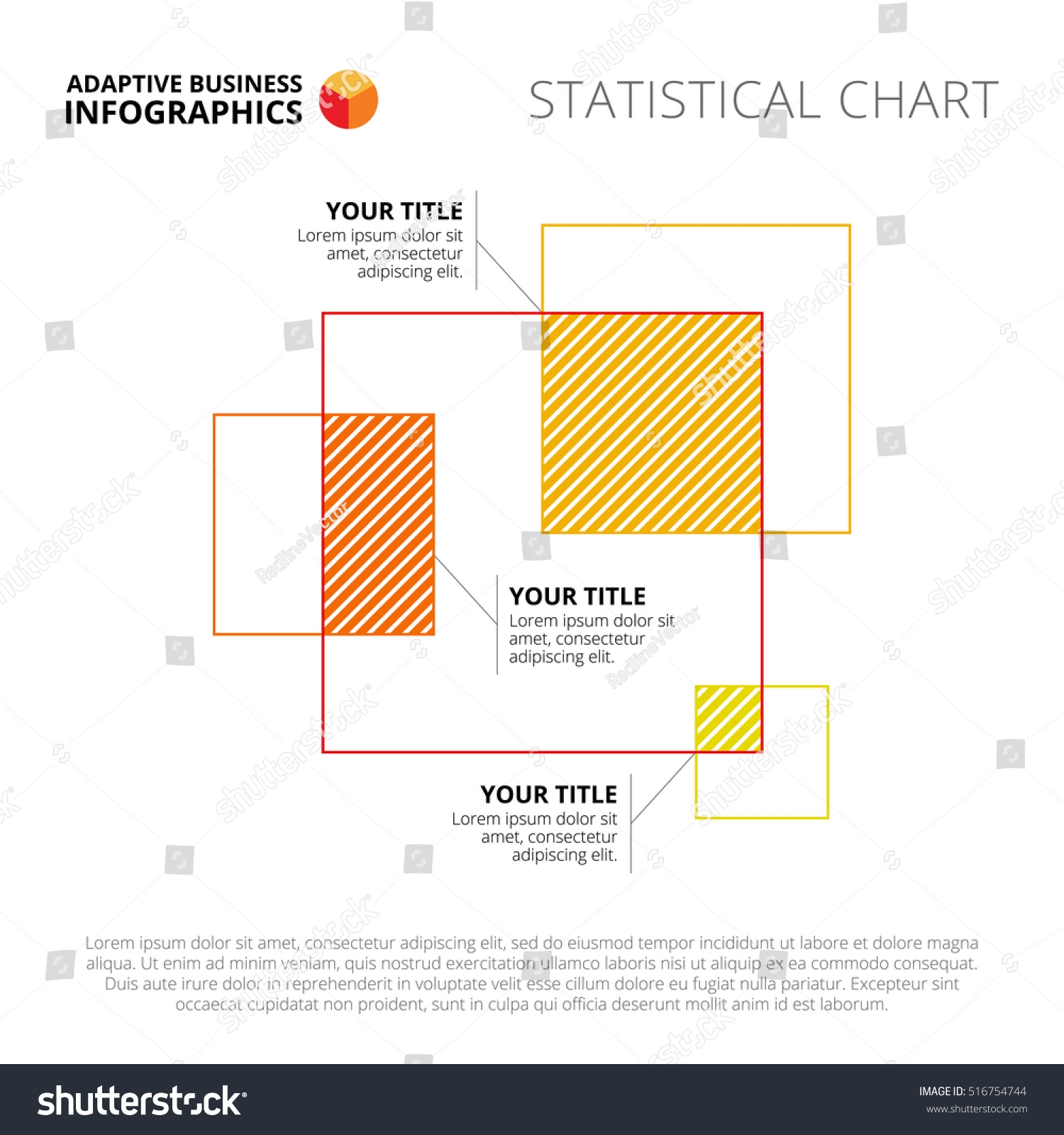 Square Venn Diagram Slide Template Stock Vector Royalty Free 516754744 Shutterstock