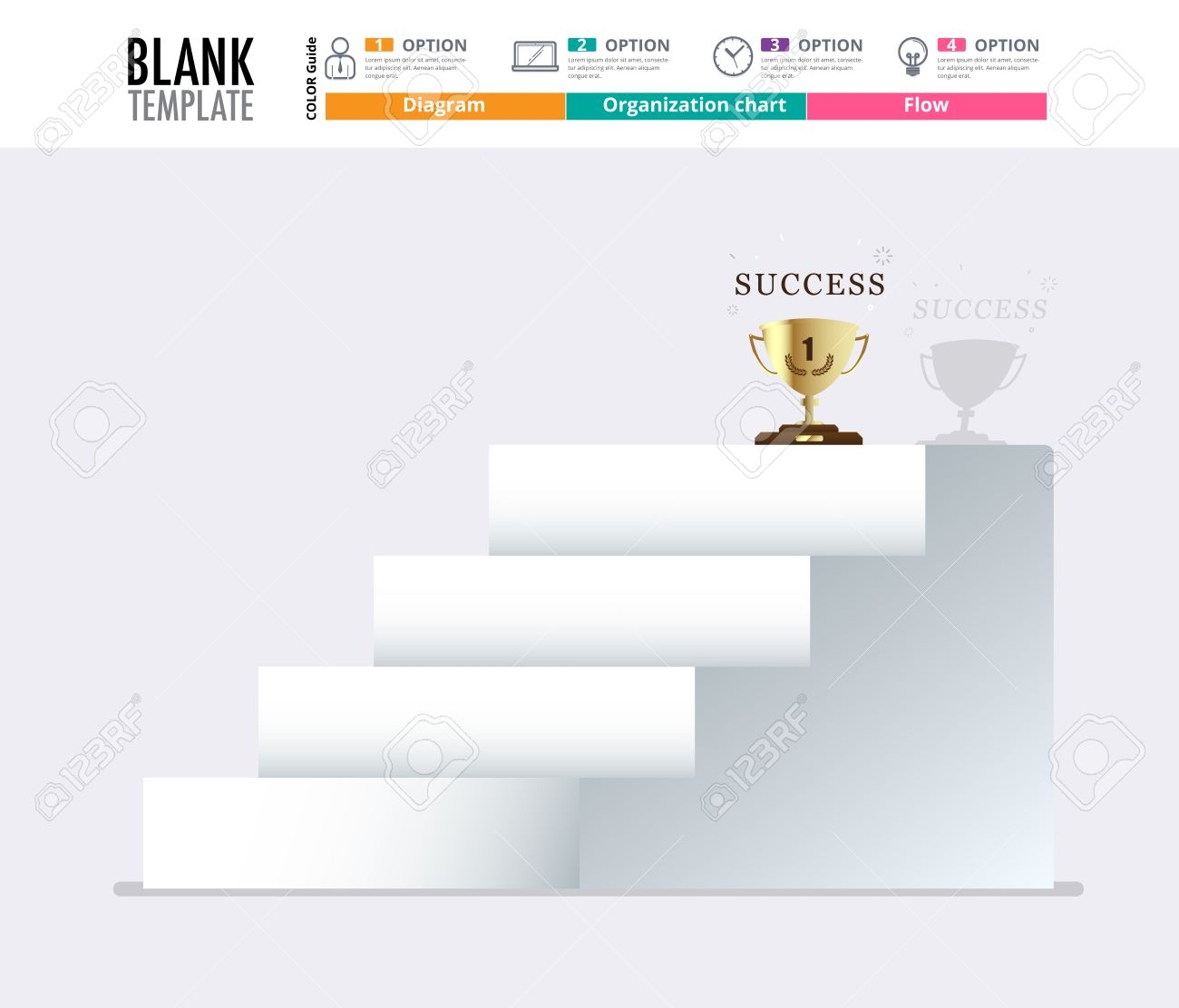Stair To Success Infographic Design Template For Replace Text Stair Diagram Stair Step Up Diagram Vector Stock Royalty Free SVG Cliparts Vectors And Stock Illustration Image 58753988 