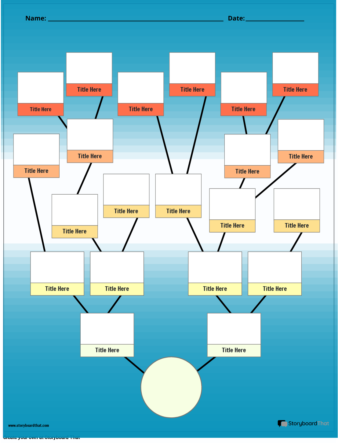 Blank Tree Diagram Template