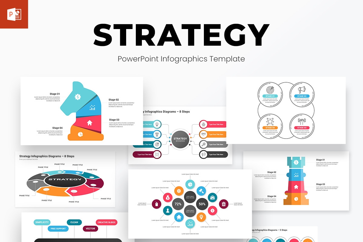 Strategy Infographics PowerPoint Template Diagrams Nulivo Market