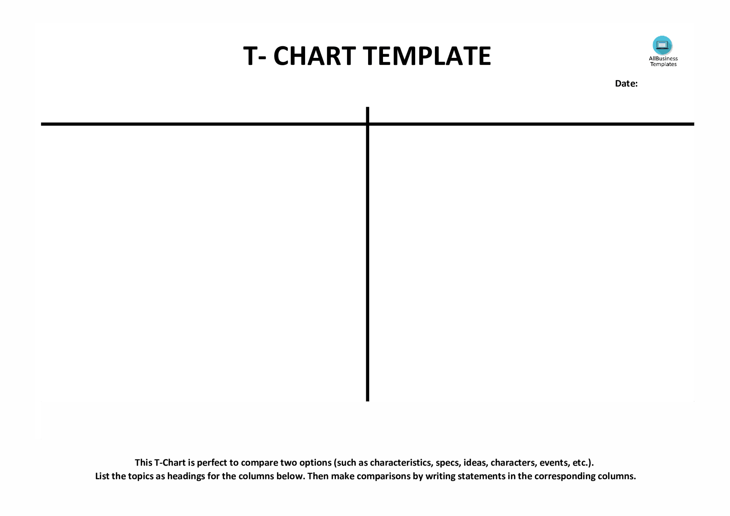 T Diagram Template
