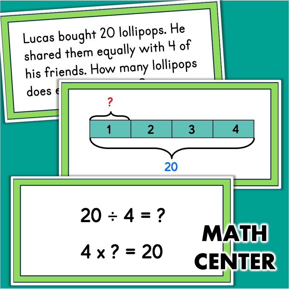 Tape Diagrams With Multiplication And Division Word Problems 