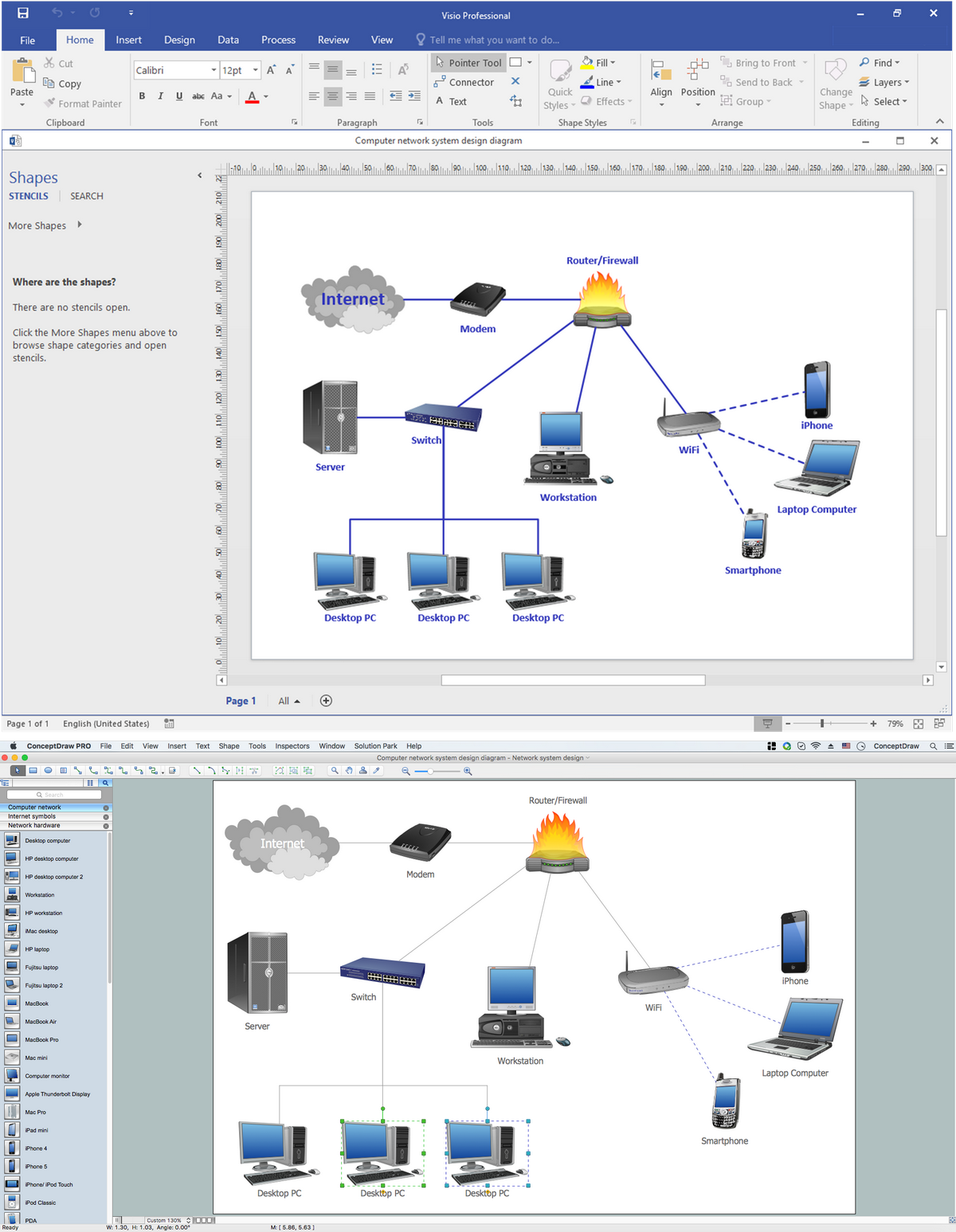 Telecommunication Network Diagrams MS Visio Look A Like Diagrams