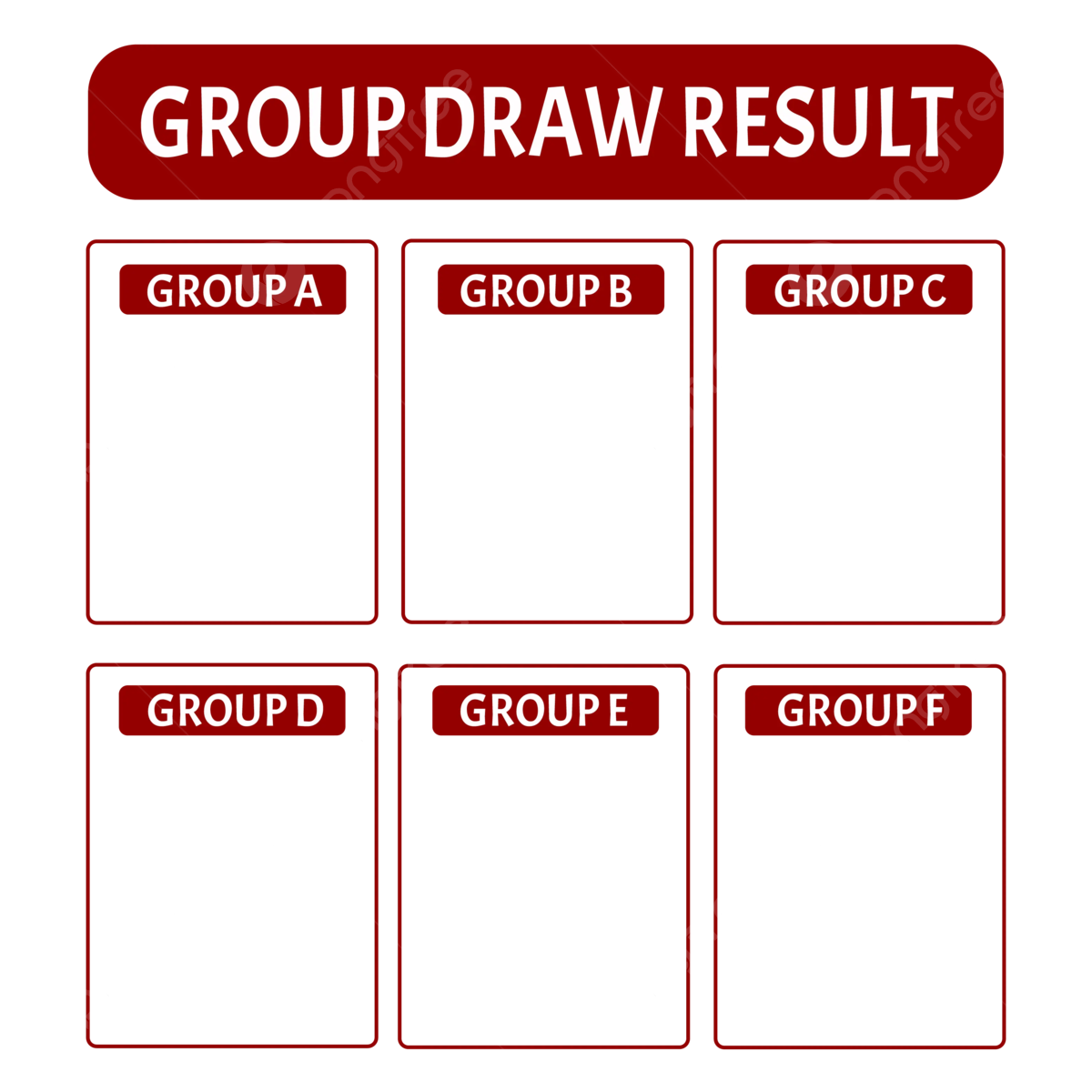 Template Group Draw Result Football Chart Vector Templates Football Scoreboard Standings Score PNG And Vector With Transparent Background For Free Download