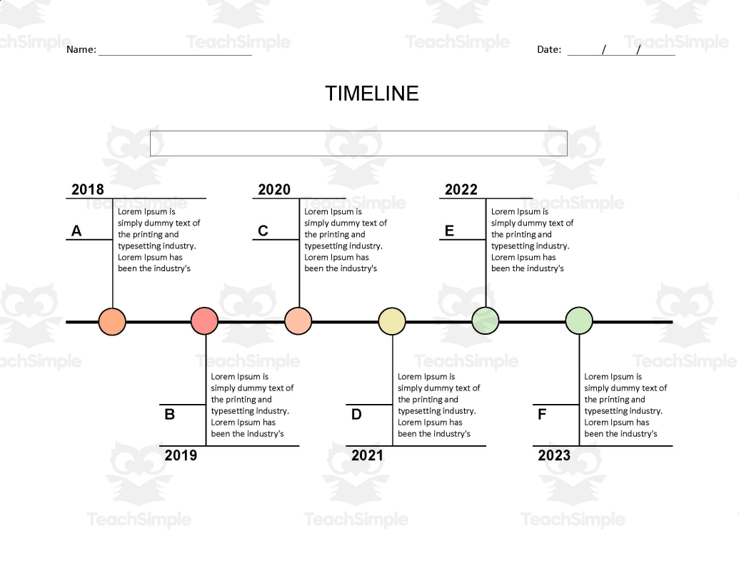 Timeline Template Editable In Microsoft Word
