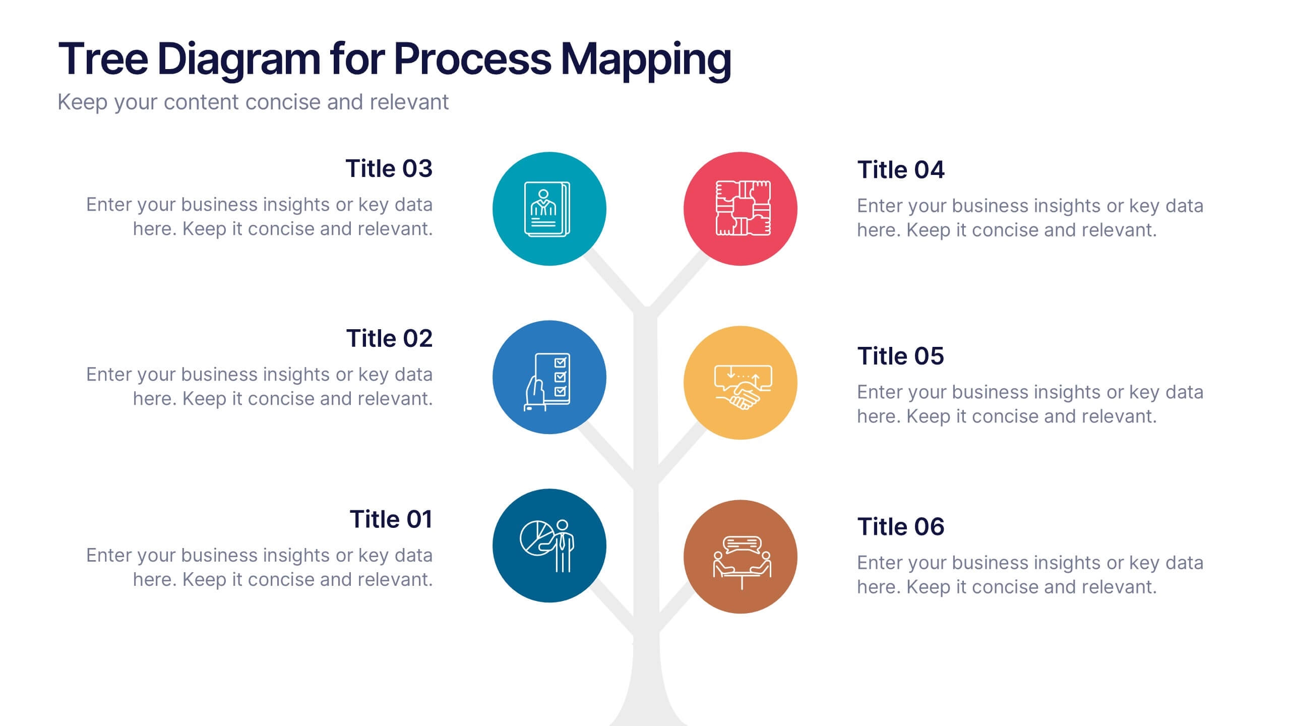 Tree Diagram For Process Mapping PowerPoint Template And Google Slides Theme
