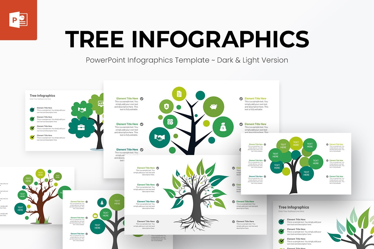 Tree Infographics PowerPoint Template Nulivo Market