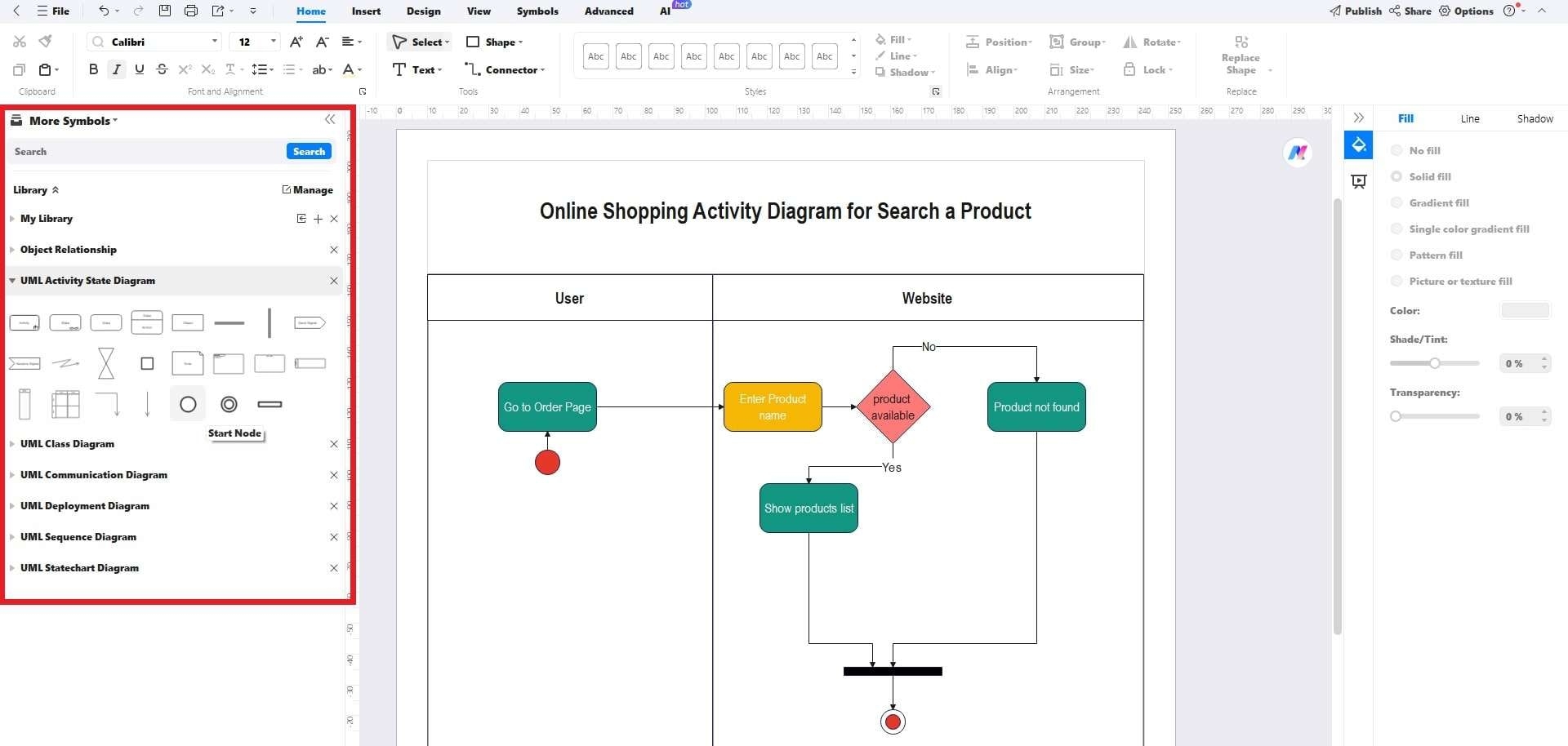 UML 101 How To Create Activity Diagram In Visio