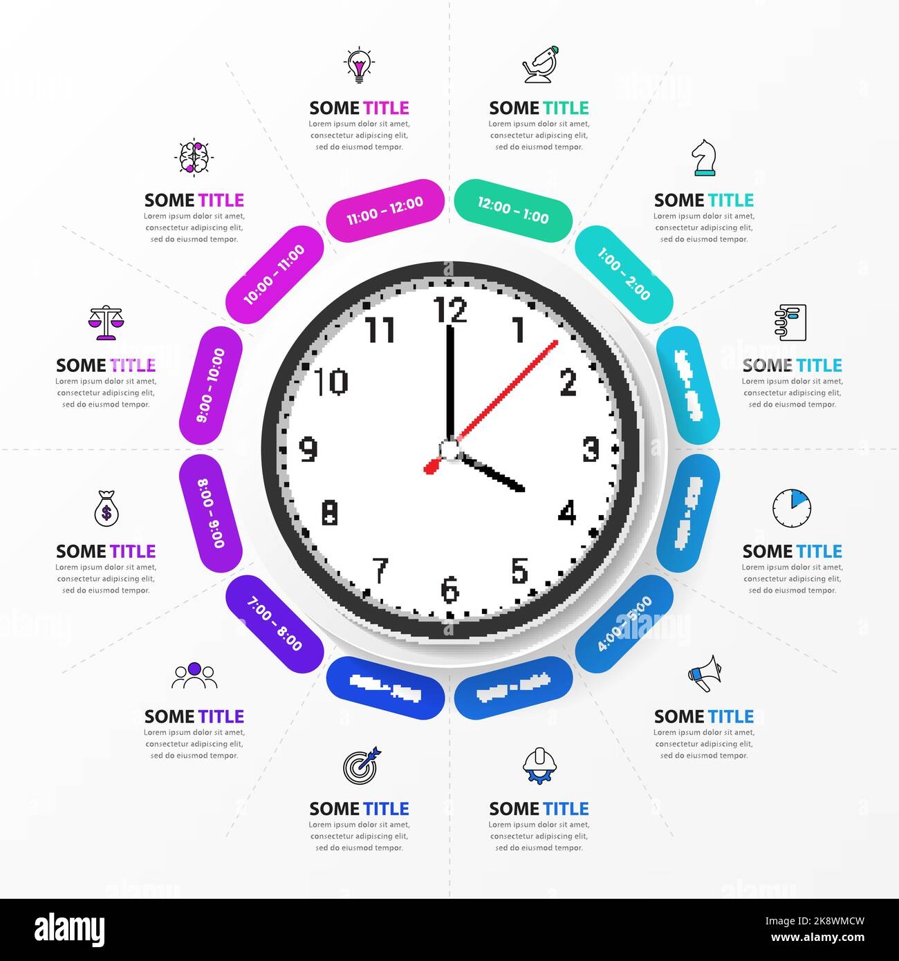 Vector Clock Diagram Hi res Stock Photography And Images Page 2 Alamy