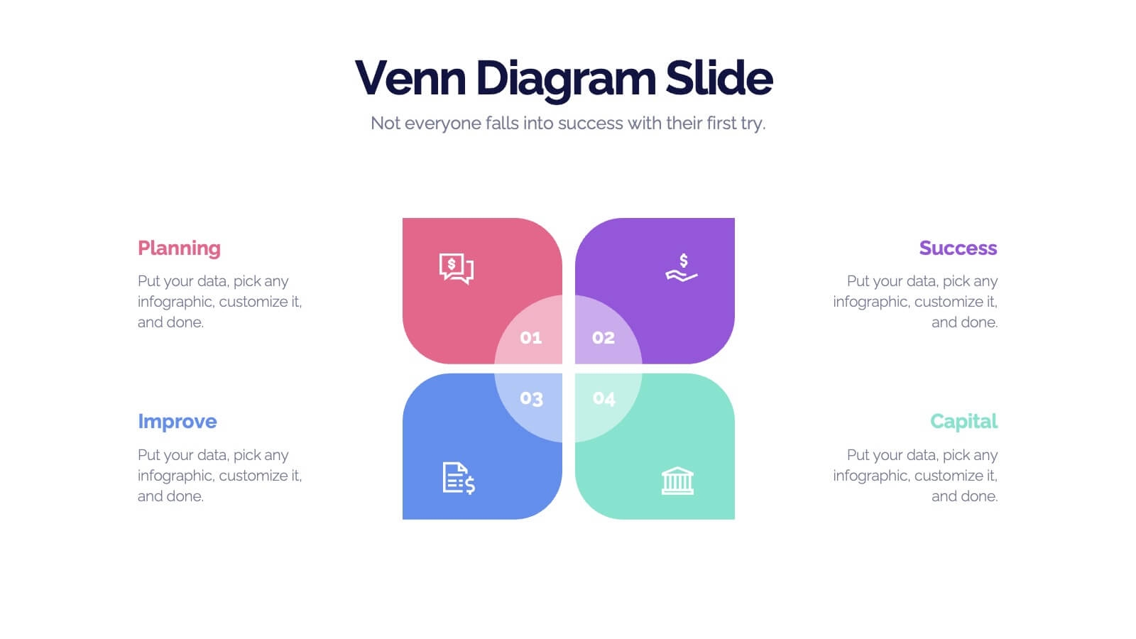 6 Venn Diagram Template