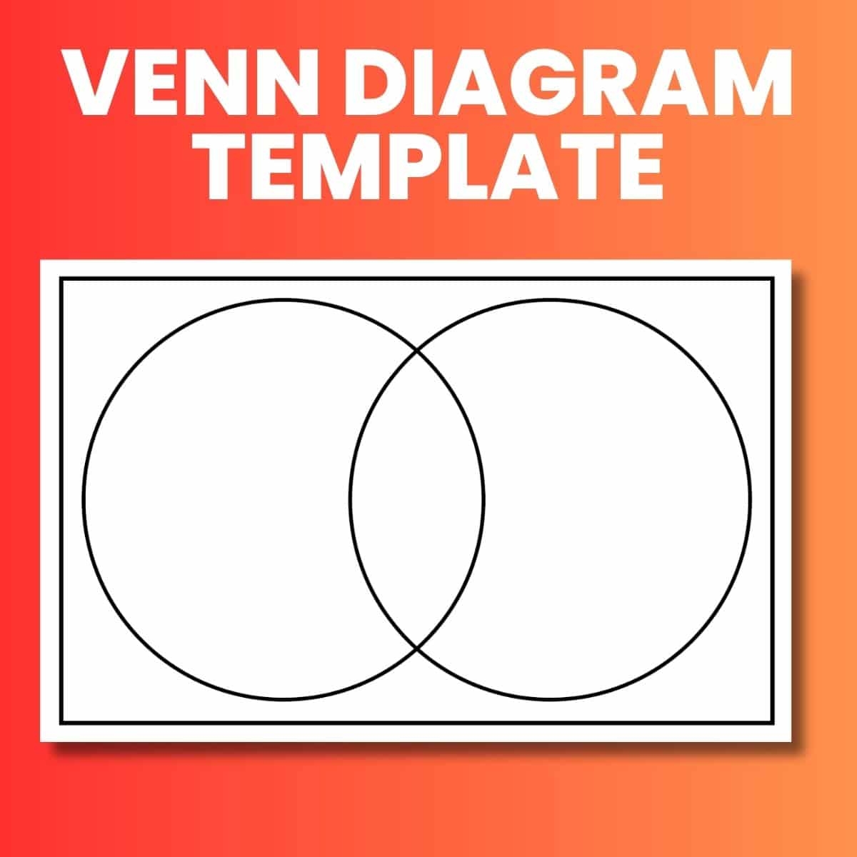 Venn Diagram Template PDF Free Printable Math U003d Love
