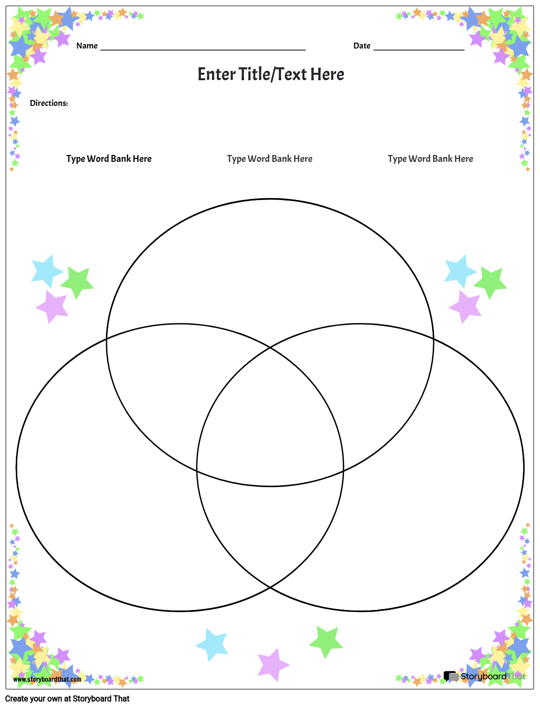 Venn Diagram Writing Template