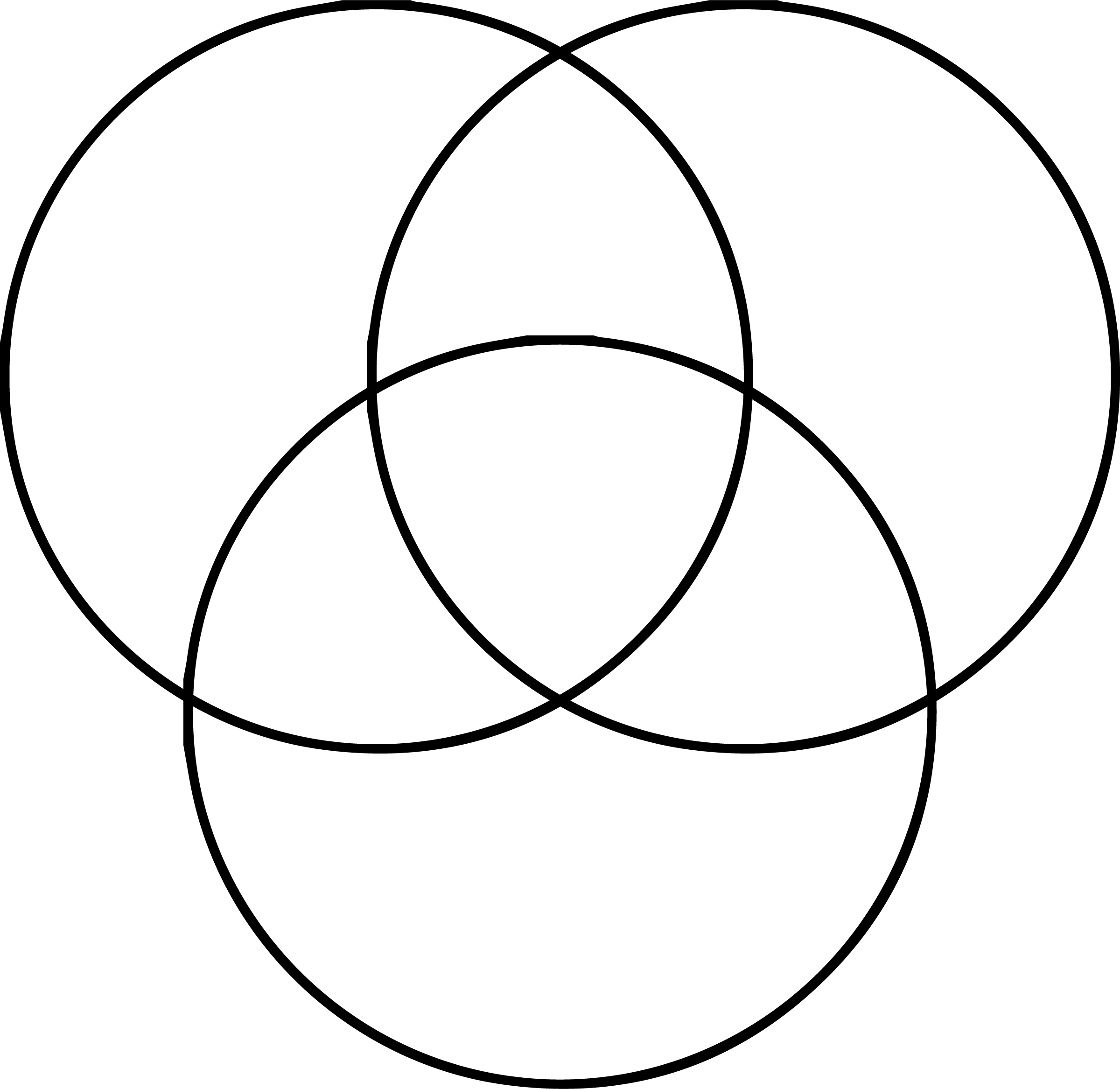 Plain Venn Diagram Template