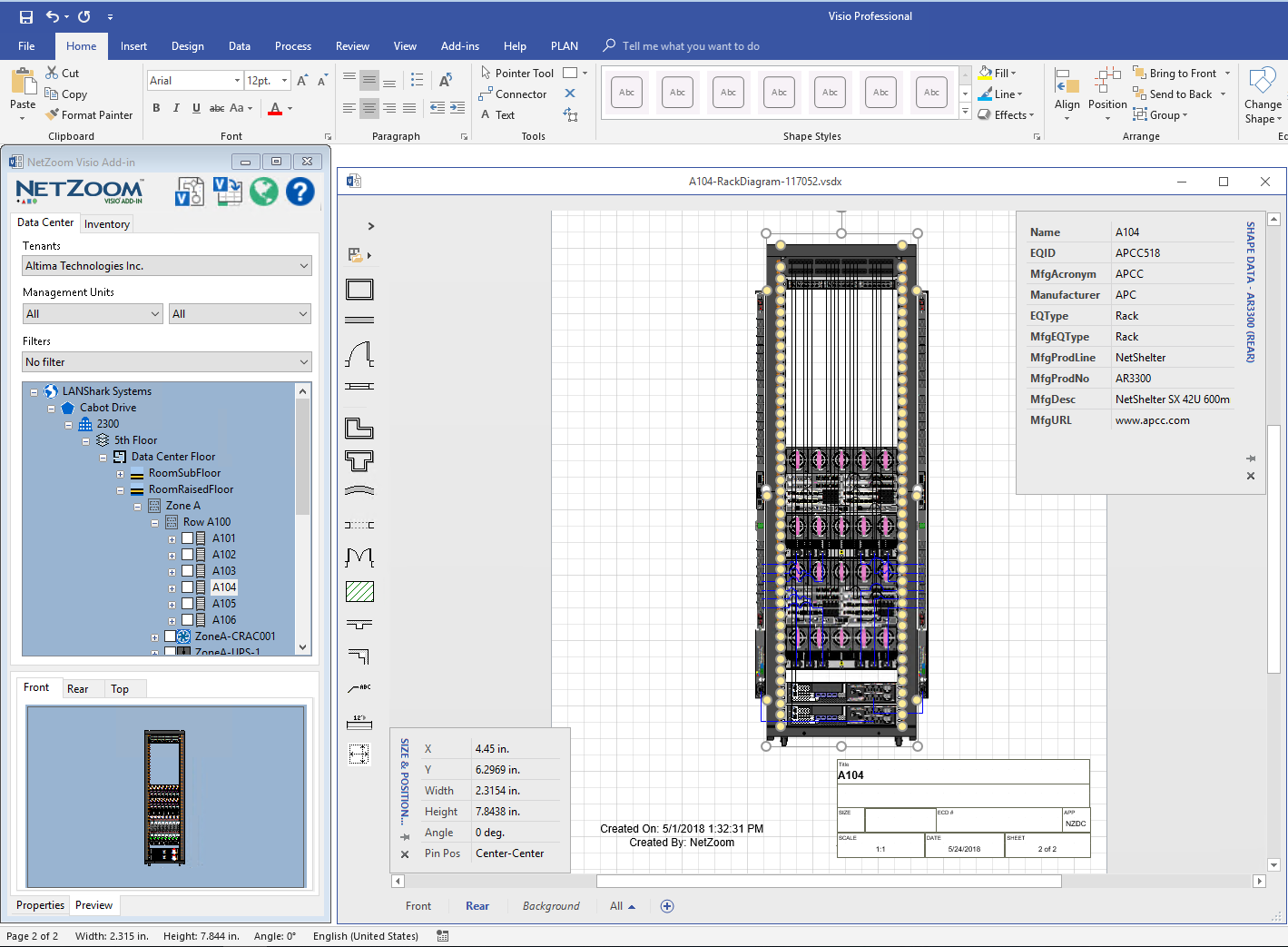 Visio Rack Diagram Template Download