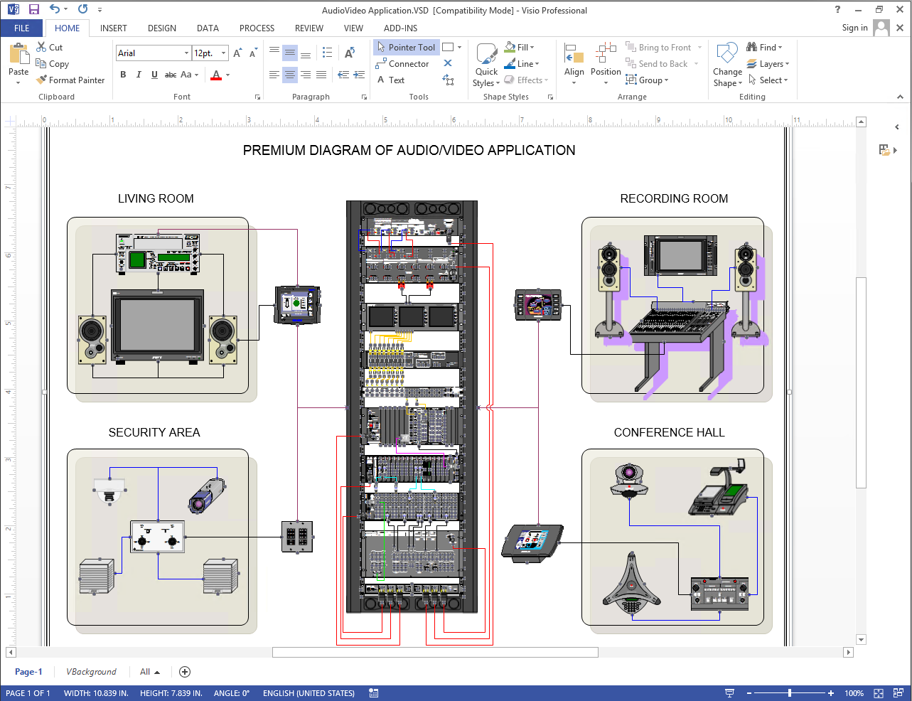 3d Network Diagram Visio Template