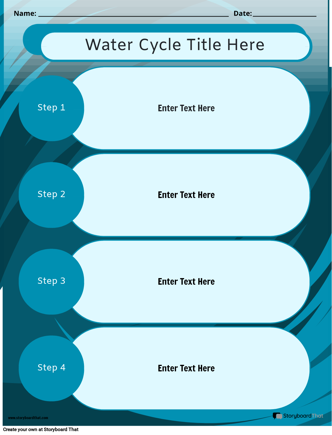 Water Cycle Worksheets Create With Storyboard That